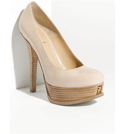 fendi pink pump|Fendi women' s wedge pumps.